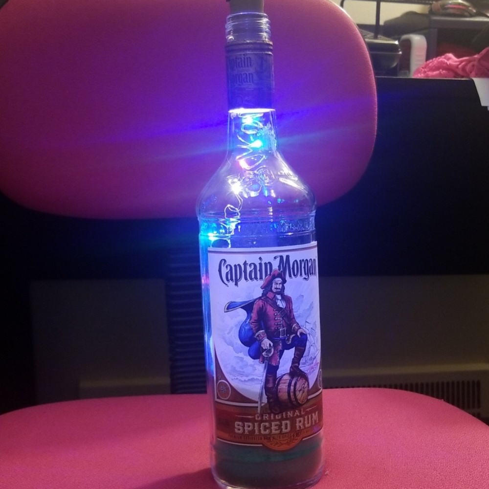 Captain Morgan decorated bottle